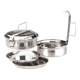 Ibili Fiambrera de Acero Inoxidable con 2 Platos ø16 cm Precio: 13.50000025. SKU: B19N5ZMYYM