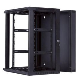MicroConnect Armario mural 19" 12HU Doble Cuerpo Fondo 550mm Negro RAL9004 para Redes y CCTV (60kg carga)