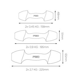Mancuernas Xiaomi ORMANG3LB 2,7 Kg Perla 2 Unidades Mancuernas Xiaomi ORMANG3LB 2,7 Kg Perla 2 Unidades