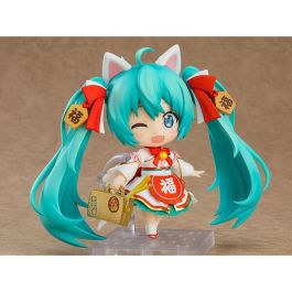 Good Smile Company Figura Nendoroid Hatsune Miku: Maneki Miku Ver. 10 cm PVC con base y complementos Good Smile Company Figura Nendoroid Hatsune Miku: Maneki Miku Ver. 10 cm PVC con base y complementos
