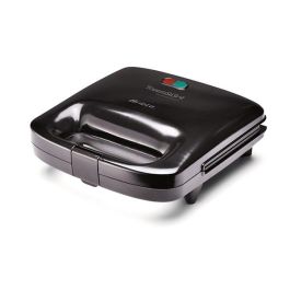 Ariete Sandwichera Negra Compacta con Placa Grill Antiadherente 21.5x12cm, Ideal para Sándwiches, Hotdogs y Más