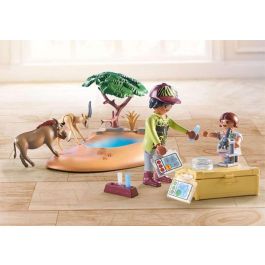 Playmobil Elefante en la charca Wiltopia Juguete Educativo para Niños a partir de 4 años