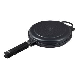 San Ignacio Sartén doble de aluminio forjado para inducción Ø26 cm, negro + marmolado