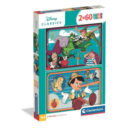 Clementoni CLE8005125248230 Puzzles Clásicos Disney 2x60 Piezas Precio: 21.49999995. SKU: B1DASJ2N9M