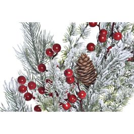 DKD Home Decor Centro Mesa Navidad Tradicional Rojo Verde Blanco 64 x 8 x 64 cm (2 Unidades)