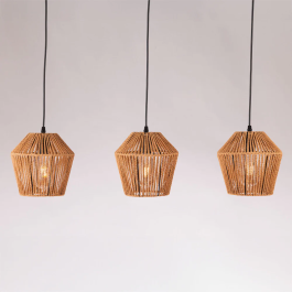 SKD Lámpara Colgante Cuerda Araraquara SKD-P80055 Natural para Salón y Comedor Precio: 57.49999981. SKU: B18BFVWRJQ