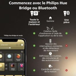 Bombilla conectada - PHILIPS HUE - MR16 - Luz blanca - Compatible con Bluetooth - Pack de 2 - Funciona con app y voz Bombilla conectada - PHILIPS HUE - MR16 - Luz blanca - Compatible con Bluetooth - Pack de 2 - Funciona con app y voz