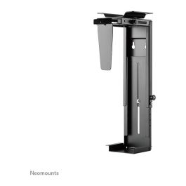 Neomounts NM-CPU100BLACK Soporte CPU/PC Bajo Mesa, Max 10 kg, 360° Giratorio, H:30-53 cm, W:9-20 cm, Universal, Negro
