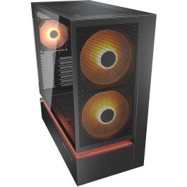 Cougar CFV235 Midi Tower ATX Schwarz ARGB Mesh Caja de PC con Ventana de Vidrio Templado y Iluminación RGB