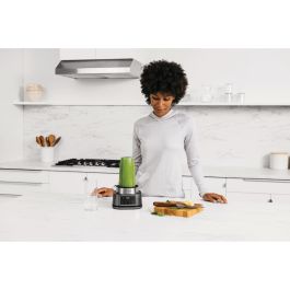 Ninja CB100EU Batidora de Vaso Power Nutri 2 en 1, 1100W, con Bol y Vaso, Tecnología Smart Torque y Auto-iQ