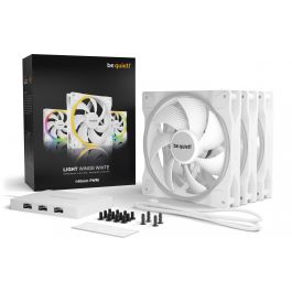 be quiet! LIGHT WINGS White PWM Triple-Pack 140mm Ventilador, 1500 RPM, 95.14 m³/h, para PC, 3 Unidades, Blanco