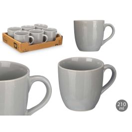 Taza Cafe Con Leche Gris 210 Ml Vessia 11X8CM (24 Unidades)