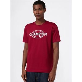 Camiseta de Manga Corta Hombre Champion Graphic Shop Rojo Oscuro L