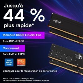 Memoria RAM - CRUCIAL - PRO DDR5 - 48GB (2x24GB) - DDR5-6000 - UDIMM CL48 (CP2K24G60C48U5) Memoria RAM - CRUCIAL - PRO DDR5 - 48GB (2x24GB) - DDR5-6000 - UDIMM CL48 (CP2K24G60C48U5)