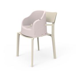 Thermobaby Silla elevadora Block, compacta y transportable con arnés de 3 puntos para seguridad y comodidad del bebé, marrón brillante