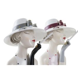 Figura Urban DKD Home Decor Blanco Rosa 15 x 31 x 18.5 cm (2 Unidades) Precio: 43.82136. SKU: S3029971