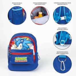 Mochila de Senderismo Sonic Infantil 25 x 27 x 16 cm Azul