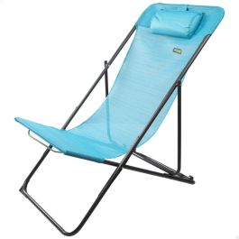 Tumbona reclinable Aktive Azul 53 x 87 x 78 cm (4 Unidades)