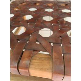 DKD Home Decor Indo 1c25 Sillón Marron Marron Claro de Teca y Piel, Trenzado a mano, 58 x 74 x 56 cm (2 Unidades) DKD Home Decor Indo 1c25 Sillón Marron Marron Claro de Teca y Piel, Trenzado a mano, 58 x 74 x 56 cm (2 Unidades)
