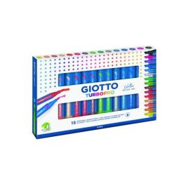 Giotto Rotuladores Turbo Pro Acuarelables Doble Punta, pincel y biselada, 15 unidades colores surtidos a base de agua Precio: 9.5900002. SKU: B1AQRQ24AJ