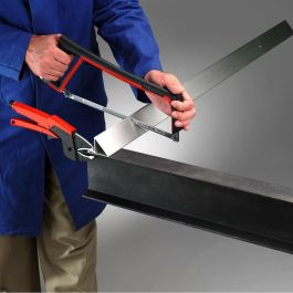 Facom 601PB Sierra para metales, Arco de sierra con tensión de 80kg, 2 posiciones (45°/90°), para hojas de 300mm, ergonómica