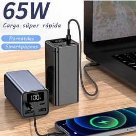 Leotec LEPOW65W20K Batería Externa Powerbank 20000mAh PD 65W Compatible con Portátiles