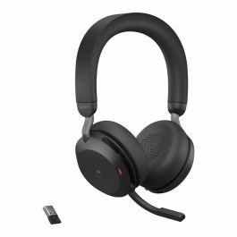 Jabra Evolve2 75 USB-A MS-Teams Auriculares Inalámbricos Diadema Binaural para Oficina Centro de Llamadas con Bluetooth y Cancelación de Ruido