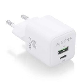 AISENS - CARGADOR GaN 25W, 1xUSB-C PD3.0 QC4.0, 1xUSB-A QC3.0, BLANCO Precio: 9.78999989. SKU: B1GBD4JTTW