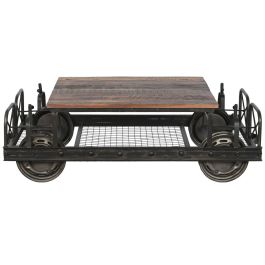 Mesa Centro Vintage DKD Home Decor Negro Marron 48 x 76 x 147 cm