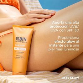 ISDIN Fotoprotector Body Glow SPF30 200 ml - Loción corporal luminosa con efecto glow