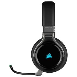Corsair CA-9011185-EU Auriculares Gaming VIRTUOSO RGB Inalámbricos Negros con Sonido Alta Fidelidad y Tecnología SLIPSTREAM