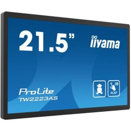 Iiyama 21,5" Panel-Pc Android 12, Soc Rk3399 4Gb, 32Gb, Pcap Bezel Free 10-Ptouch, 1920X1080, Va Panel, Speakers, Wifi, Bt5.2, Micro-Sd Slot, Usb 2X 2.0 1X 3.2, Mini-Jack (Mic/Headphone), Hdmi-Out, 350Cd/M, Cable Cover, Google Gms (TW2223AS-B2)