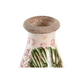 Jarron Tropical DKD Home Decor Blanco Verde 13 x 26 x 13 cm (2 Unidades) Jarron Tropical DKD Home Decor Blanco Verde 13 x 26 x 13 cm (2 Unidades)