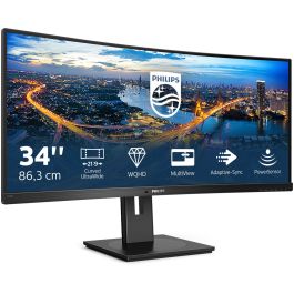 Philips 345B1C/00 Monitor Curvo de 34" WQHD (3440x1440), 100Hz, 4ms, USB-C, HDMI, DisplayPort, Negro