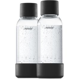 MY SODA 2PB905F-B - Paquete de 2 botellas de PET negro y biocompuesto de 0.5L Precio: 27.50000033. SKU: B15PBBKQNG