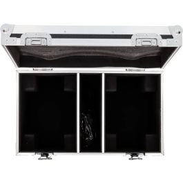 ALGAMLIGHT Flight-Case para 2 Cabezas Móviles MW19X15ZX con Compartimento para Accesorios y Ruedas