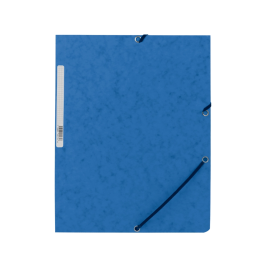 Q-connect Carpeta kf02167 Gomas Cartón Símil Prespán Solapas 320x243 mm Azul