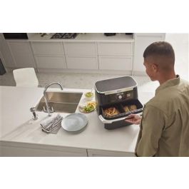 Ninja AF500EU Freidora de Aire Caliente Doble 10.4L para 8 personas