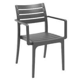 Silla Terraza Y Jardin DKD Home Decor Gris 52 x 84 x 57 cm (4 Unidades)