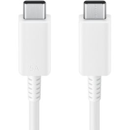 Samsung EP-DX510JWEGEU Cable USB-C a USB-C (Macho/Macho) 5A 1.8m Blanco - Carga Rápida y Sincronización de Datos