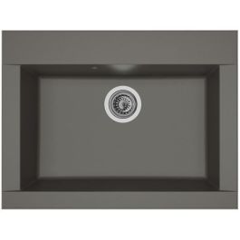 STRADOUR Fregadero de cocina empotrado 1 contenedor sin escurridor Hexo - Resina - 66 x 50 cm - Gris hormigón Precio: 135.49999991. SKU: B1C96BJWQY