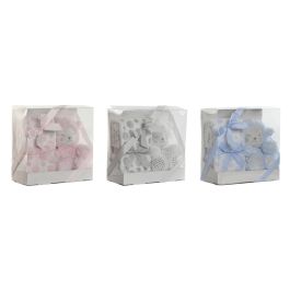 Set de Regalo para Bebé Home ESPRIT Azul Beige Rosa Poliéster (3 Unidades)