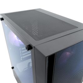 Coolbox GM220 MPFusion Caja PC Gaming Micro ATX/ITX Torre con Cristal Templado y 4 Ventiladores Preinstalados USB-C
