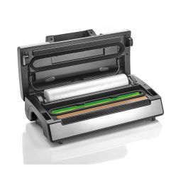 Laica Máquina de Vacío 20 l/min con Doble Barra de Sellado, Potencia Regulable e Incluye 2 Rollos 28 x 600 cm