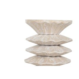 DKD Home Decor Mesita Auxiliar de Madera Mungur Tallada, Medidas 30 Ancho x 30 Largo x 45 Alto cm, Colección Mes aux Indo, para Ambiente Item Home DKD Home Decor Mesita Auxiliar de Madera Mungur Tallada, Medidas 30 Ancho x 30 Largo x 45 Alto cm, Colección Mes aux Indo, para Ambiente Item Home