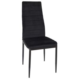 Silla Terciopelo Negro Víctor Home Deco Factory Precio: 43.58999953. SKU: B18YQ6NMEH