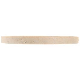 DKD Home Decor Bandeja Decoración Scandi Resina Efecto Travertino Beige, 23x23x2 cm - Pack de 2 Unidades