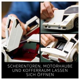 LEGO Icons Lamborghini Countach 5000 Quattrovalvole 10318 - Juego de Construcción de 1506 Piezas para Adultos