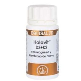 Holovit D3+K2 con Magnesio y Membrana de Huevo - Suplemento con Vitaminas y Minerales - 50 Cápsulas Precio: 31.5000004. SKU: B1AR6HRTXT