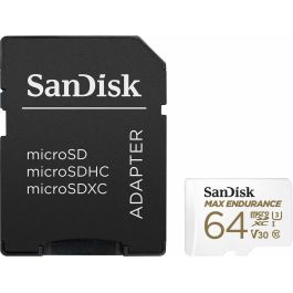 Tarjeta de Memoria Micro SD con Adaptador SanDisk Max Endurance 64 GB